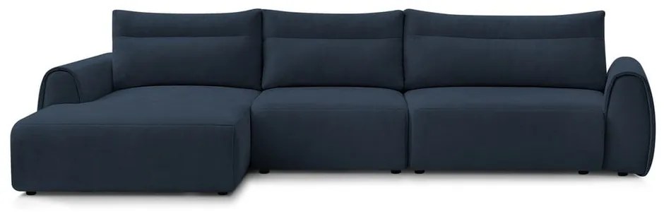 Sötétkék sarokkanapé Aden – Bobochic Paris