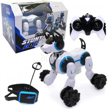 Stunt Dog Karkötő Távirányítós Driftelő Okos Robot Kutya 7.4V Akku 2.4 Ghz