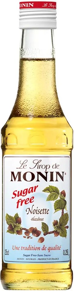 MONIN Cukormentes Mogyoró szirup, 0,25l