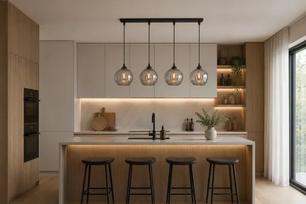 Brilagi - Kábelre függesztett DIOR csillár 4xE27/60W/230V fekete/füstszürke