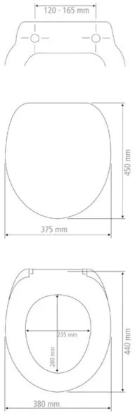 WENKO 19539100-WC ülőke VIGONE 37,5x45 cm fehér/ezüst