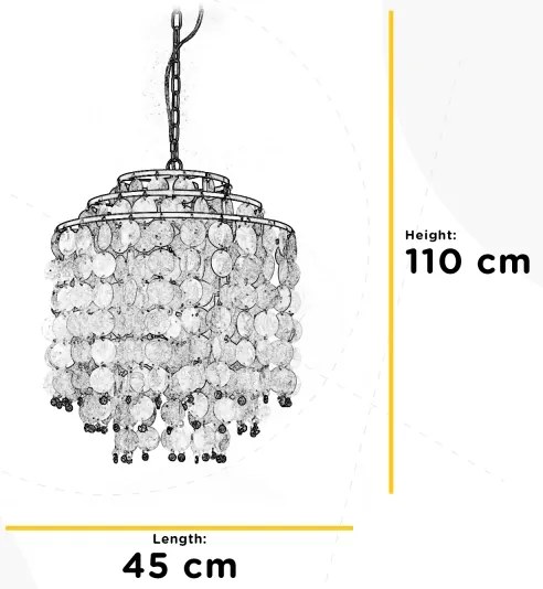 ONLI - Csillár láncon RUBEN 3xE27/22W/230V