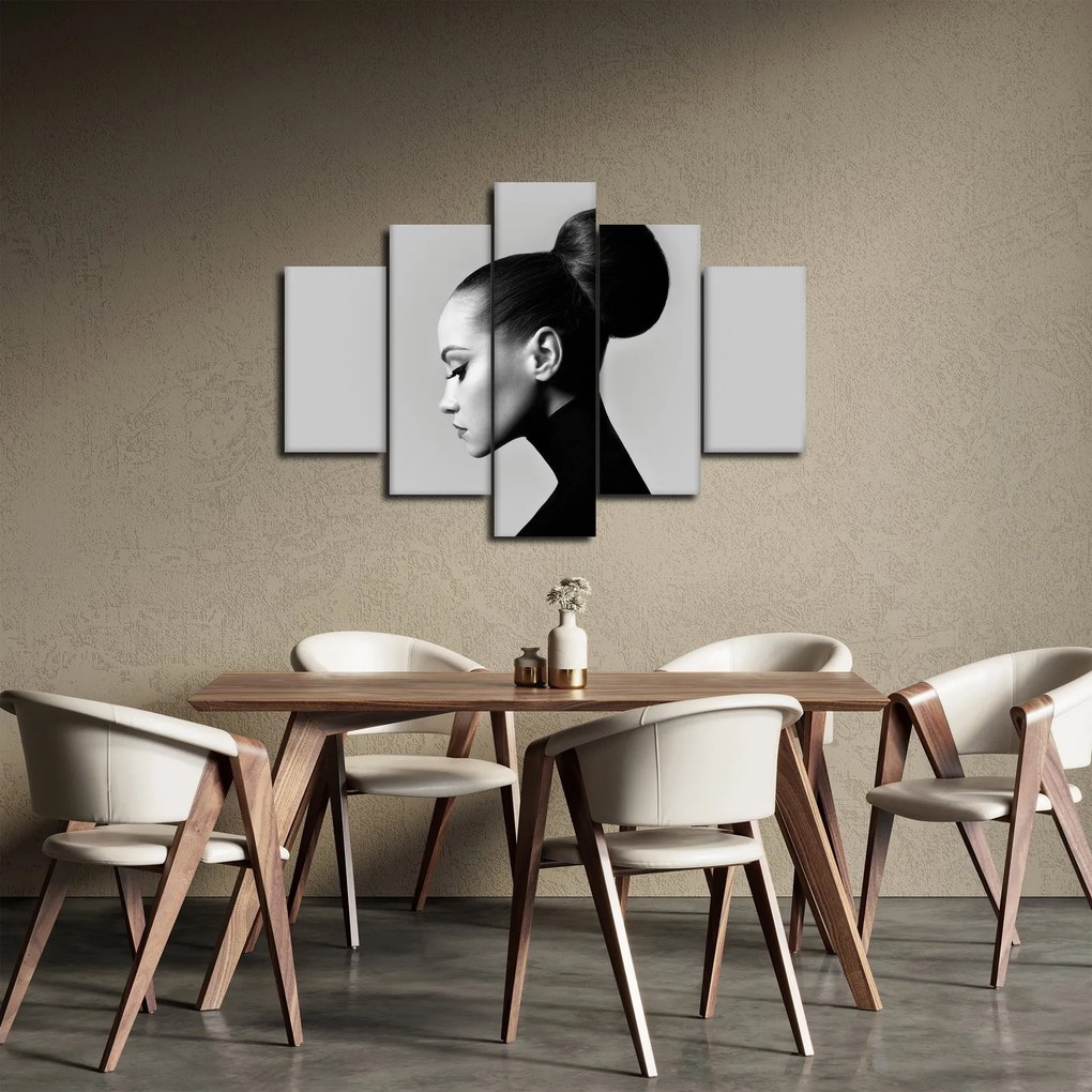 Kép - Egy gyönyörű nő profilja (150x105 cm)