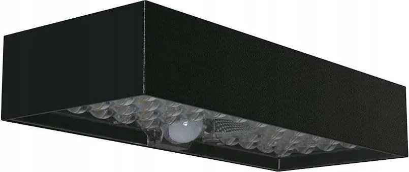 V-tac Kültéri napelemes fali lámpa fekete mozgásérzékelővel IP65 900lm 6W