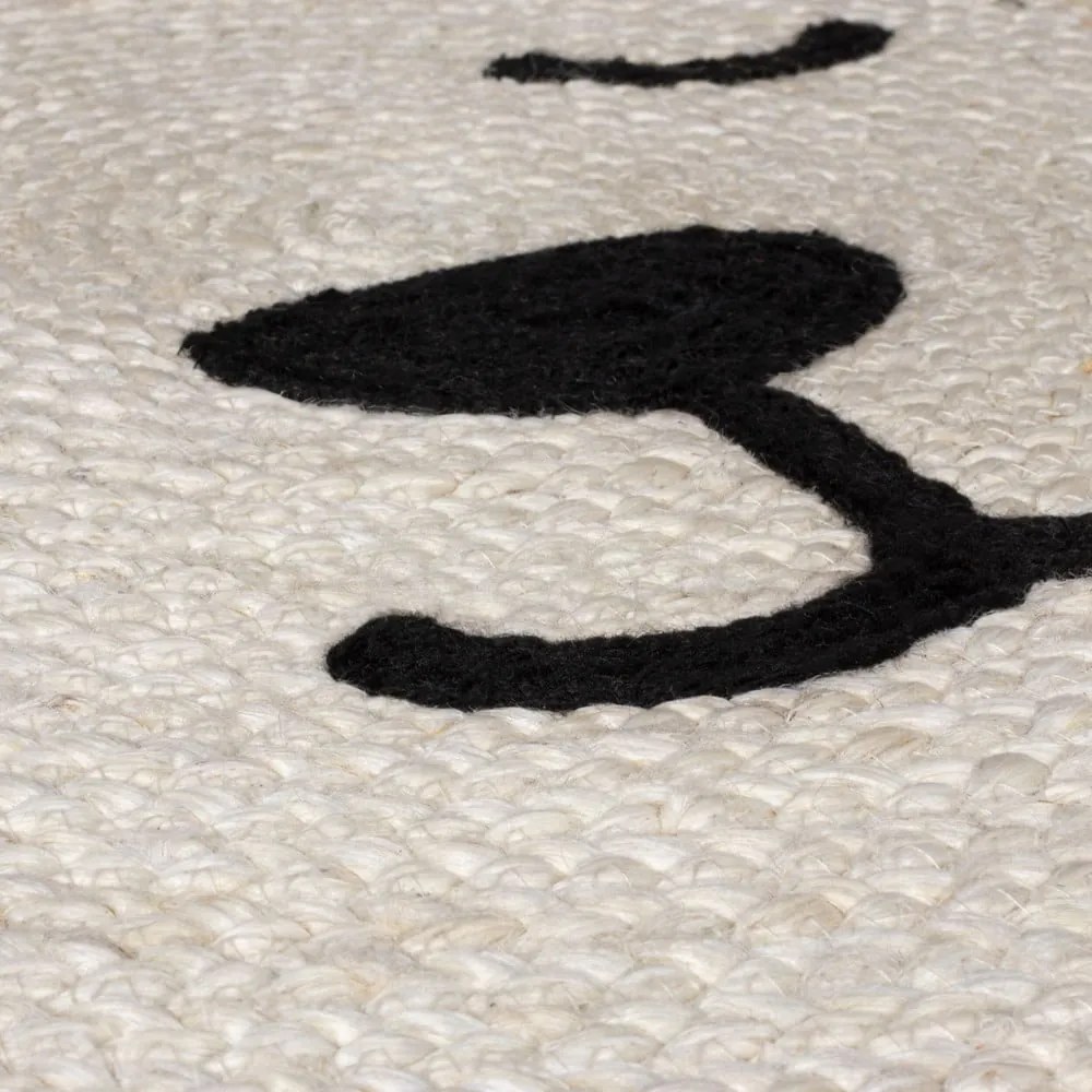 Natúr színű juta gyerek szőnyeg 100x100 cm Leo Lion – Flair Rugs