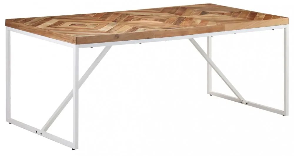 tömör akácfa és mangófa étkezőasztal 180 x 90 x 76 cm