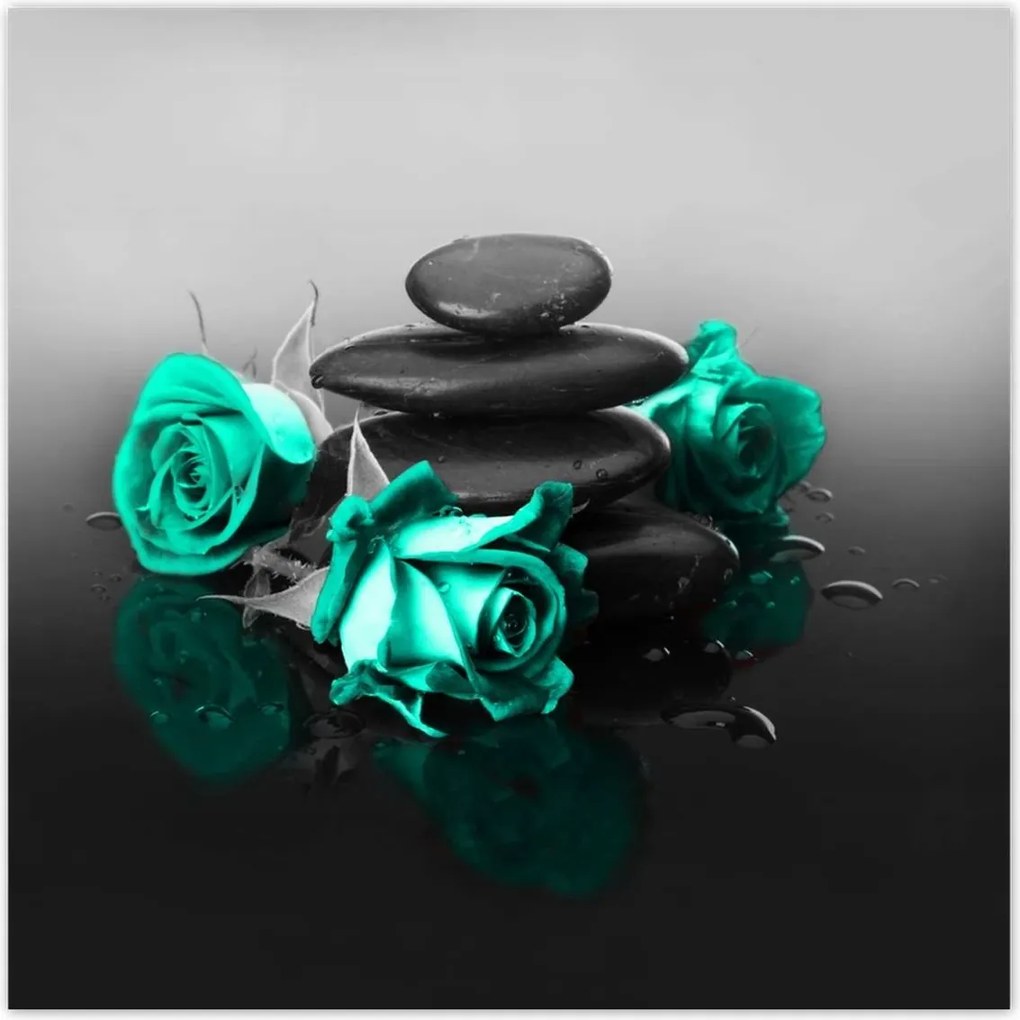 Poszterek 140x140 Menta rózsa Spa Wellness