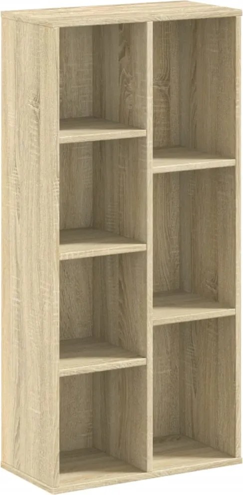vidaXL sonoma tölgy színű szerelt fa könyvszekrény 50x25x105 cm