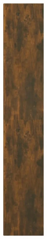 füstös tölgy színű szerelt fa könyvszekrény 36 x 30 x 171 cm
