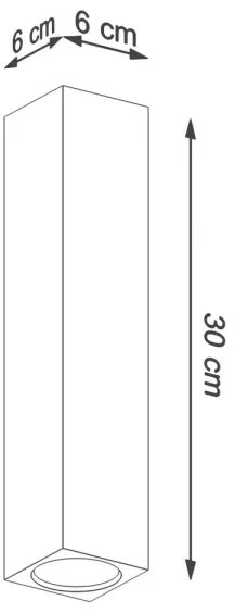 Sollux SL.1041 - Spotlámpa KEKE 1xGU10/40W/230V 30 cm tölgy