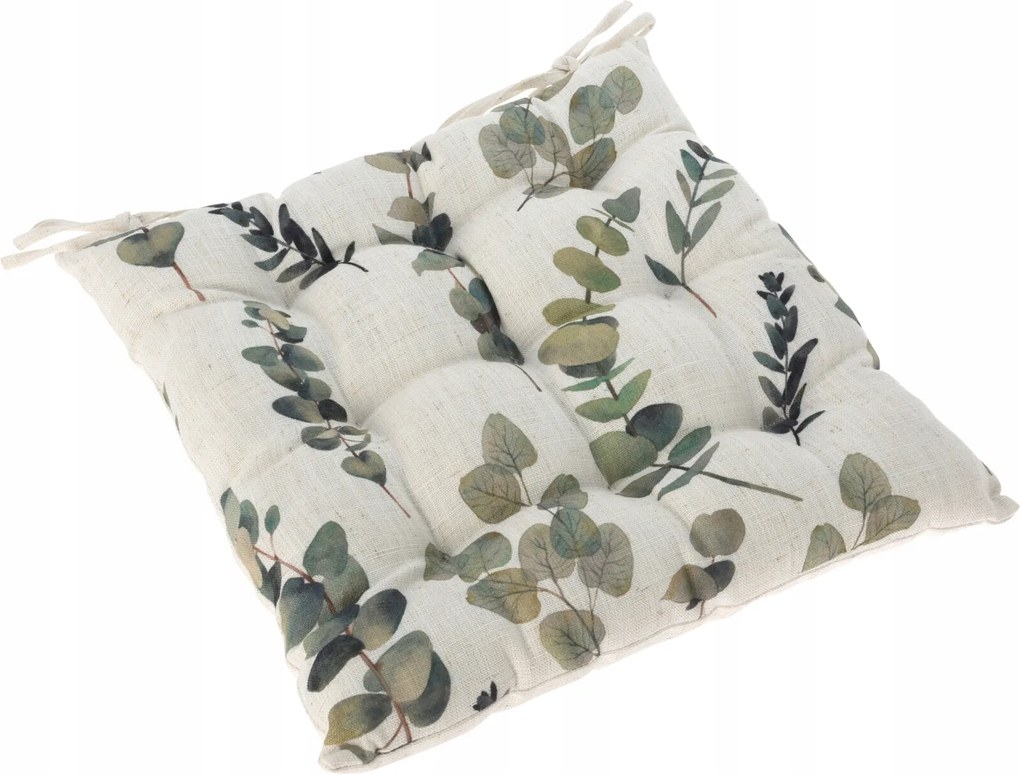 Székpárna Kötött Négyzet Alakú Ülőpárna 40 x 40 cm Levélben