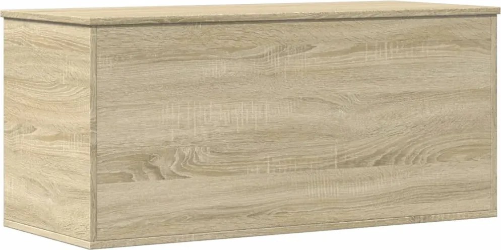 vidaXL sonoma tölgy színű szerelt fa tárolóláda 100x42x46 cm