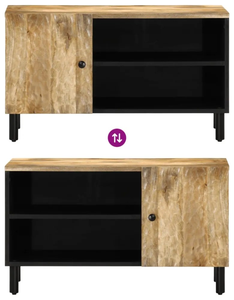 tömör mangófa TV-szekrény 80 x 31 x 46 cm