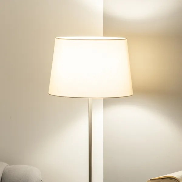 Brilagi - LED állólámpa CERIA 1xE27/40W/230V, átmérő 30 cm, bézs/matt króm