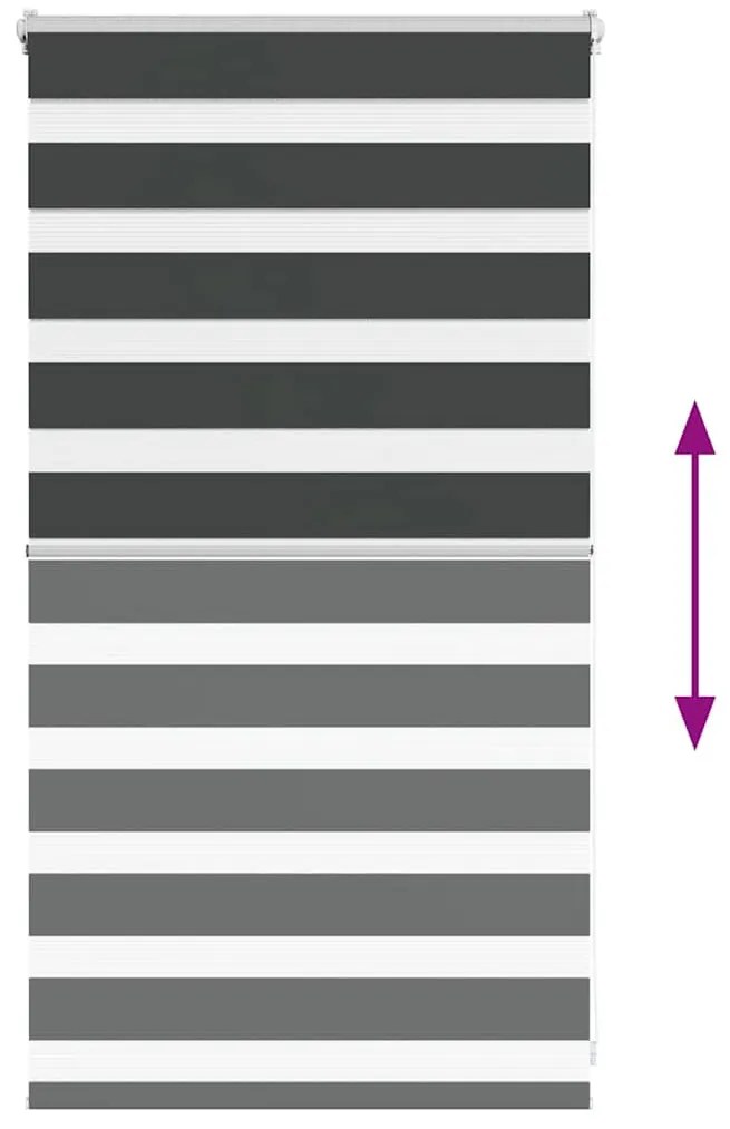 zebrafüggönnyel fekete szövetszélesség 75,9 cm poliészter