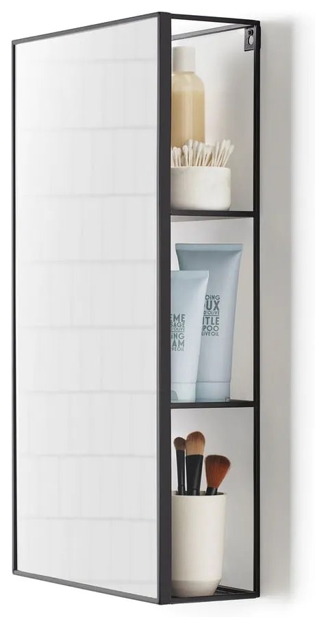 Fali tükör polccal 30x62 cm Cubiko – Umbra