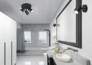 Mennyezeti Lámpa Fekete ANGELO TRIO 880430332