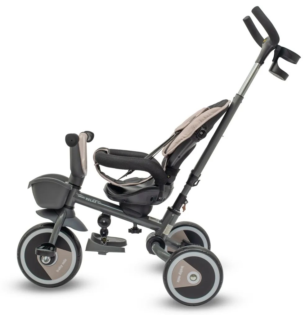 Baby Mix 5in1 RELAX 365° háromkerekű bézs színben
