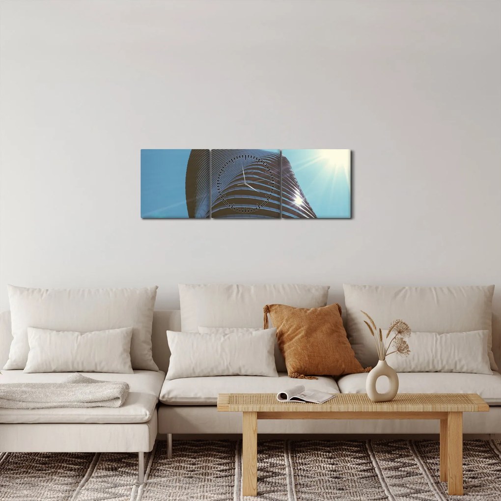 Kép - Építészet (órával) (90x30 cm)