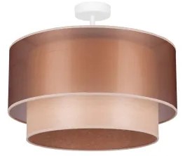 Duolla - Felületre szerelhető csillár WOOD BOHO 1xE27/15W/230V átm. 45 cm réz/bézs