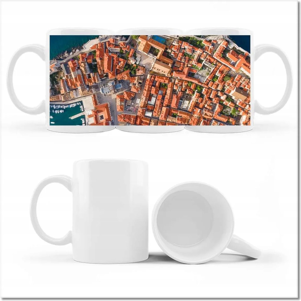Dubrovnik fényképes bögre madártávlatból