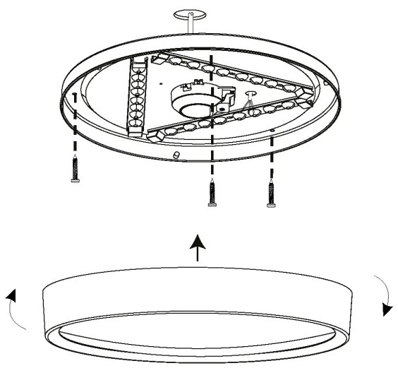 Eglo 98603 - LED Mennyezeti lámpa MUSURITA LED/16,8W/230V