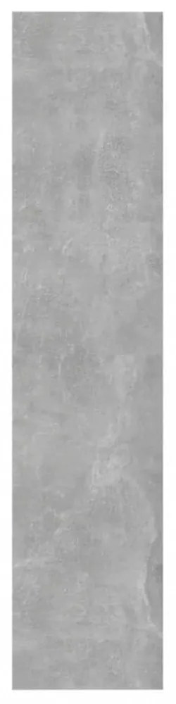 betonszürke szerelt fa könyvszekrény/térelválasztó 60x30x135 cm