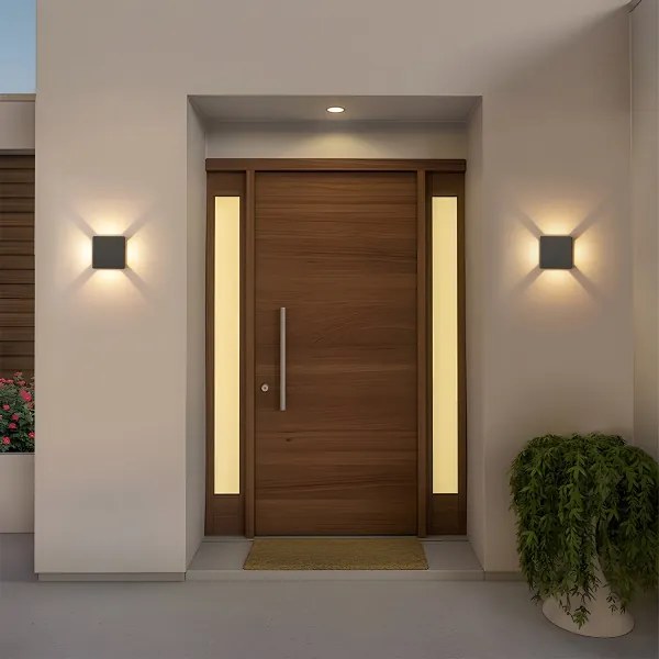BRILAGI - kültéri LED fali lámpa QUADRAY LED/6W/230V antracit IP54