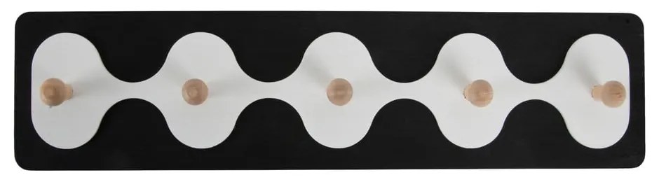 Fekete fali fogas 48 cm Rizar – PT LIVING