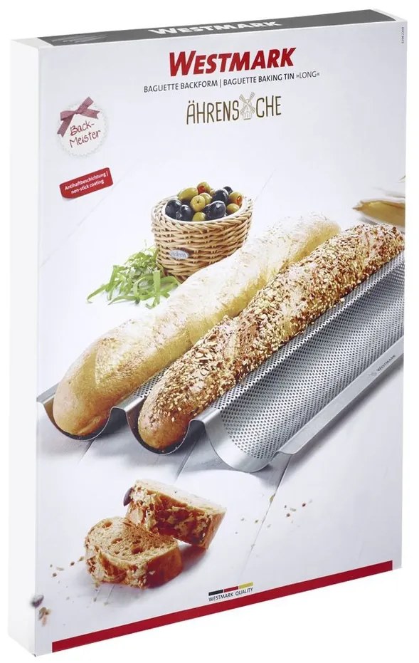 Westmark perforált forma 3 baguette-hez Hosszú, 38 cm