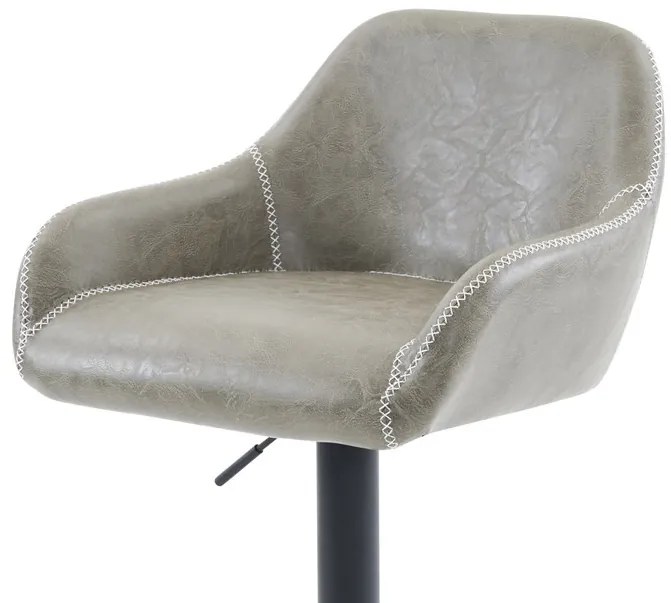 Szürke Ekobőr Bárszék. AUB-716 GREY3