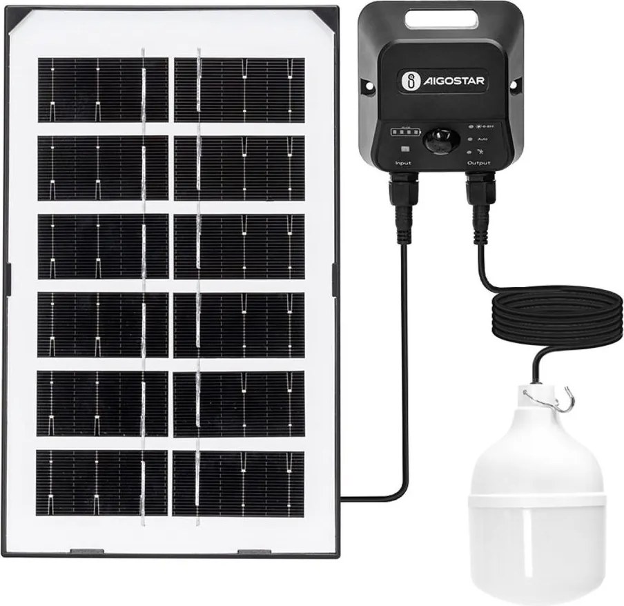 Aigostar - napelemes LED csillár érzékelővel LED/35W/12V 3000 mAh 6500K átm. 10 cm