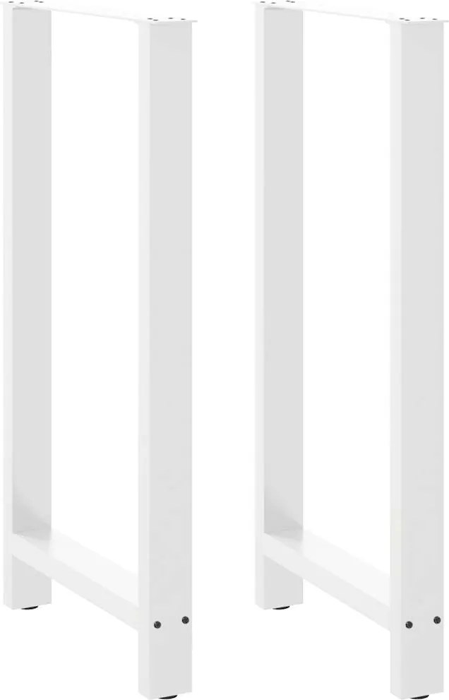 vidaXL 2 db fehér bárasztal láb 60 x (110-111) cm acél