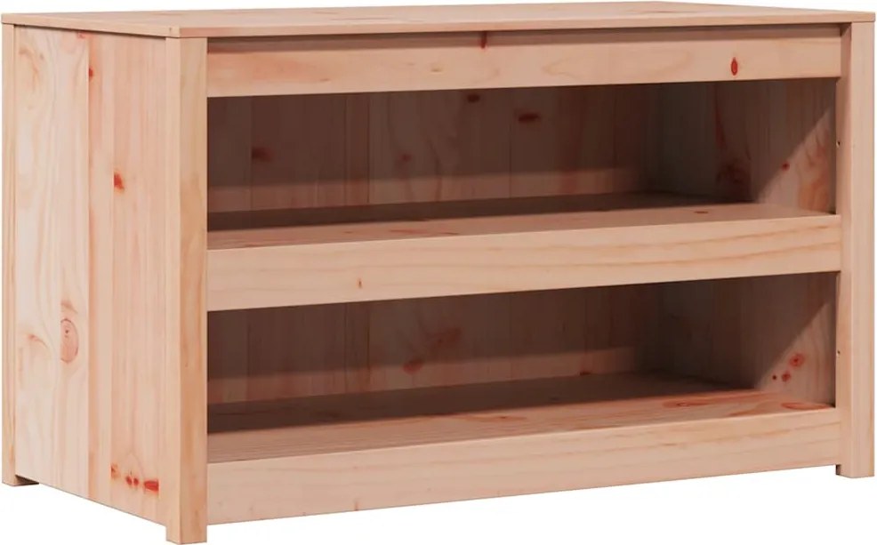 vidaXL Konyhaszekrény Barna Tölgy 106 x 55 x 64 cm Tömör fenyőfa