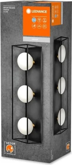 Ledvance - Kültéri fali lámpatest DECOR SQUARE 3xG9/28W/230V IP44