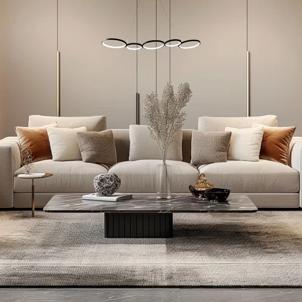 LED Csillár zsinóron OLYMPIA 5xLED/10W/230V fekete