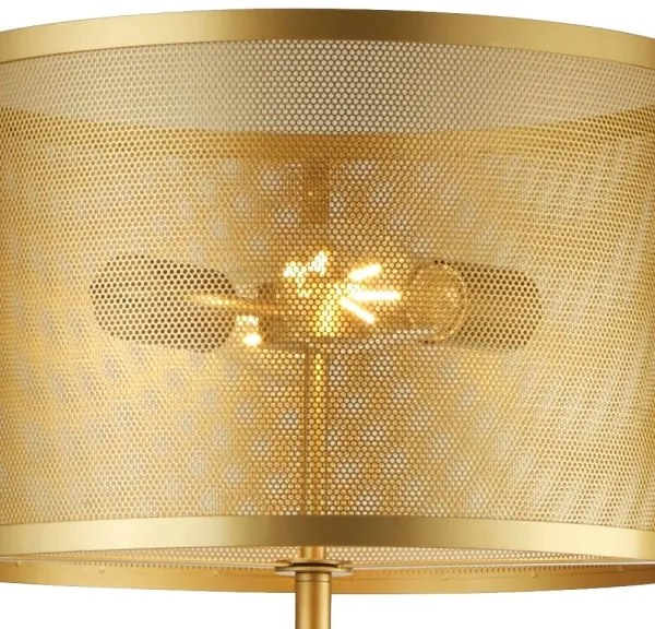 Searchlight EU2832-2GO - Állólámpa FISHNET 2xE27/60W/230V arany