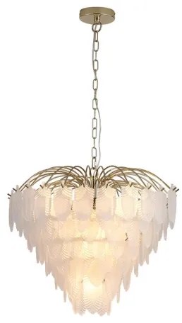 Searchlight 48970-6SB - Láncos csillár FEATHER 6xE14/60W/230V