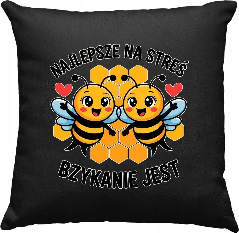 Méhecske párna méhecske mém vicc 1 fekete