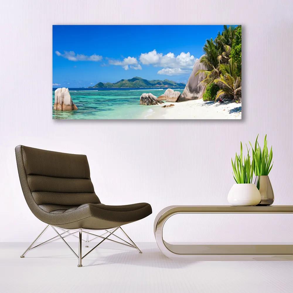 Üvegkép Ocean Beach Landscape 125x50 cm