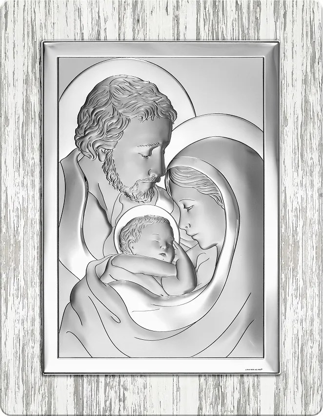 Kép Ezüst Szent Család Ajándék Kép Gravírozás Ingyenes