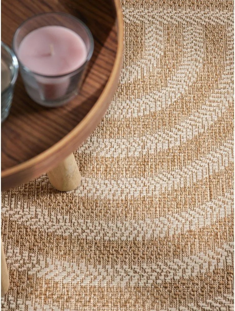 Krémszínű-natúr színű kültéri-beltéri szőnyeg 160x230 cm Haringey Woodfield – Ted Baker