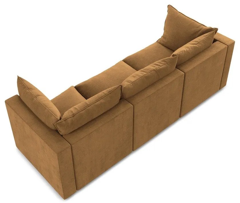 Terrakotta színű kanapé 255 cm Manao – Makamii