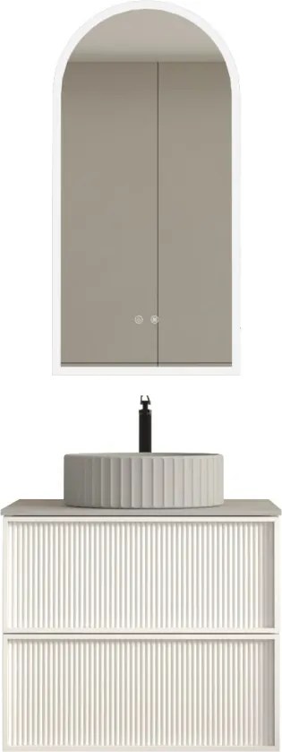 AREZZO design SAVONA 60 cm-es Fürdőszoba alsószekrény 2 fiók, matt fehér