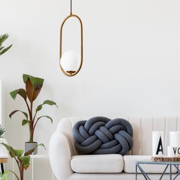 Csillár zsinóron AMBER 1xG9/5W/230V 140 cm