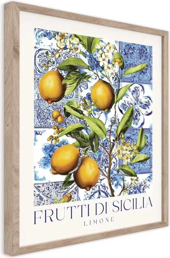 Nyomtatott keretezett kép 40x50 cm Sicilia – Styler