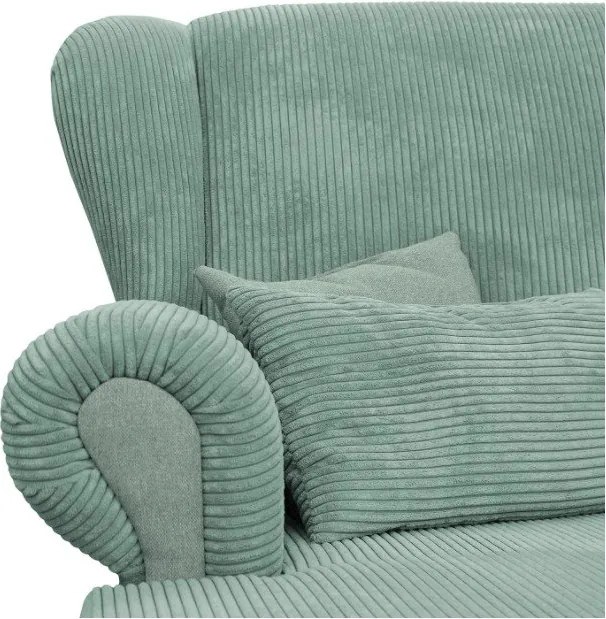 Mentazöld kordbársony heverő Lord – Ropez