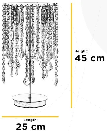 ONLI - Asztali lámpa LAILA 2xE14/10W/230V 45 cm