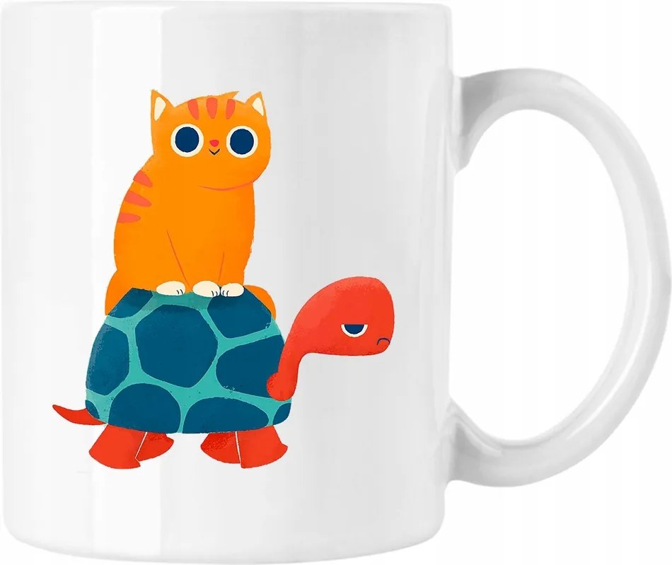 Gyerek teknős bögre színes 3 fehér 330ml