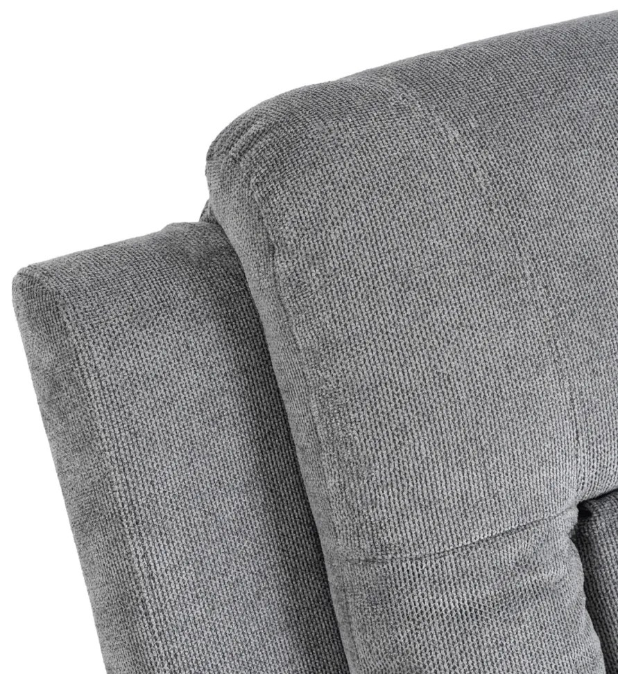 Elektromosan Vezérelhető Masszázsfunkciós Relaxfotel Sötétszürke Szövet Kárpittal. BOX 2